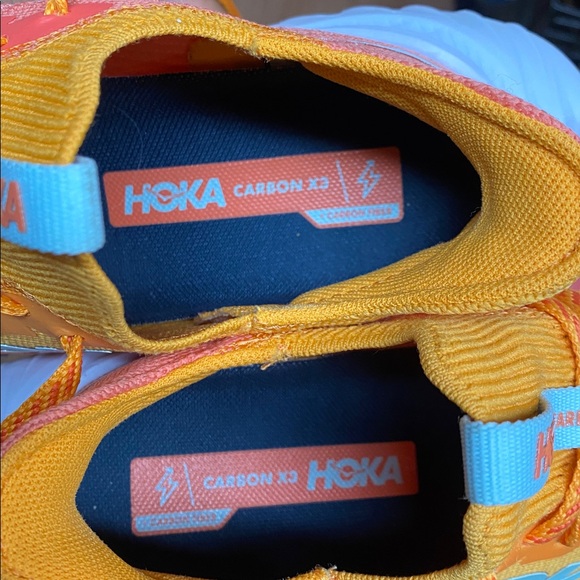 Hoka Carbon X3 Women’s Running Sneakers “Radiant Yellow/Camellia” Size 8.5B - Picture 16 of 17